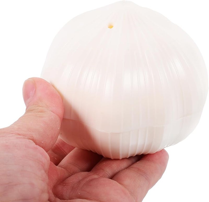 White Plastic Manual Garlic Press Squeezer for Home Cooking and Seasoning - Image 4